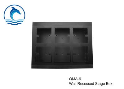 China QMA-6 24 Sockets Wall Recessed Stage Box Aluminum Alloy Materials Highly Durable for sale