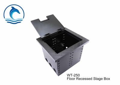 China Aluminium Alloy Floor Mounted Outlet Box , Floor Socket Box WT-250 16 Sockets for sale