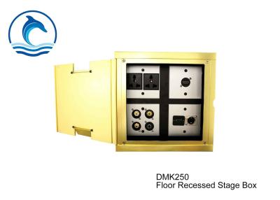 China Floor Mounted Recessed Stage Box DMK250 235*235mm Easy To Assemble CE Approved for sale