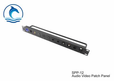 중국 SPP-12 오디오 영상 패치 패널 검정 색깔 우수한 질 공백 XLR 패널 판매용