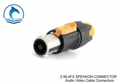 China 4 - Pole Audio Video Cable Connectors SpeakON Cable Connector Z-NL4FX for sale