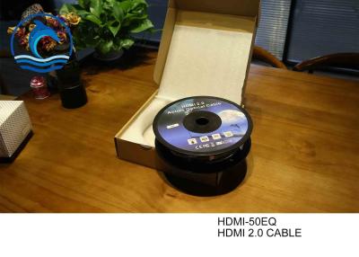 중국 가동 가능한 HDMI 2.0 케이블 Hdmi HDMI-50EQ 연장 케이블 둥근 케이블 유형 판매용