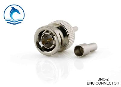 China Alto conector de la encrespadura del conector de cable de la durabilidad BNC BNC para CCTV BNC-2 en venta