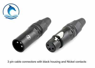 China Male 3 Pin XLR Audio Connector Audio Cables And Connectors CL-3MXB for sale