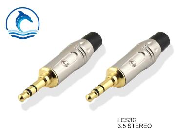 China 1/8 Inch Digital TRS Microphone Connector Zinc Alloy Material LCS3G for sale