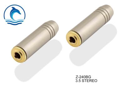 중국 도금된 금은 TRS 마이크 연결관 남성 3 Pin 오디오 잭 ROHS를 접촉합니다 판매용