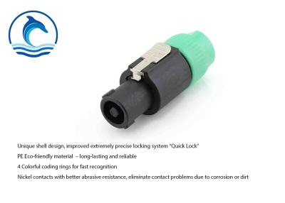 China 2 Pin Speakon Power Connector / Audio Cable Connector For Loudspeaker for sale