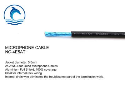 China Cabo audio do microfone do quadrilátero de estrela do cabo NC-4E5AT de Digitas do revestimento de PVC à venda