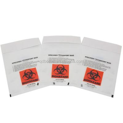 China Disposable Plastic 95Kpa Hospital Transport Laboratory Chemotherapy Packaging Biohazard Specimen Bags for sale