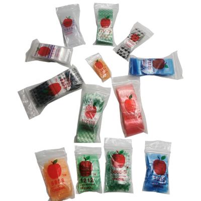 China LDPE Reusable Recyclable Mini Small Zipper Baggies Using For Jewelry Pills Accessories Mini Plastic Stamp Bag With Designs for sale