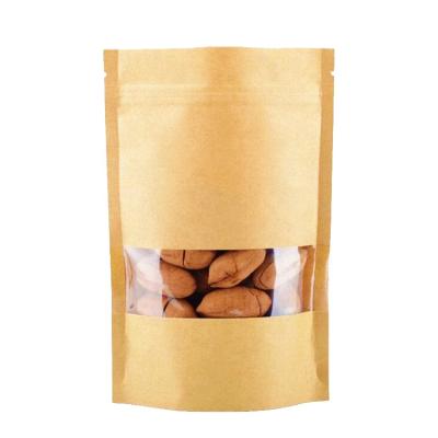 China Factory Direct Sale Recyclable Coffee Zip Lock Kraft Paper Bag Food Grade Bag for sale