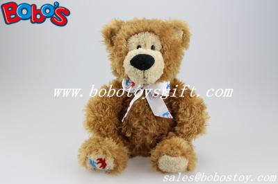 China Animal modificado para requisitos particulares felpa del oso de peluche de Brown Heartkids con la cinta de encargo del logotipo de la impresión en venta