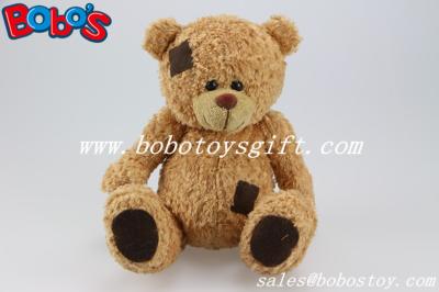 China Brown Plush Patch Teddy Bear Toy With Big Belly for sale