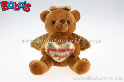 China Wholesale Price Brown Plush Angel Bear Gift For Valentines Day for sale