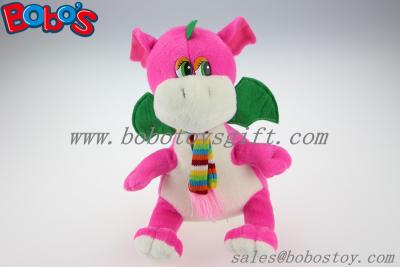 China China Manufacturer Pink Stuffed Dinosaur Animal With Scarf In 10