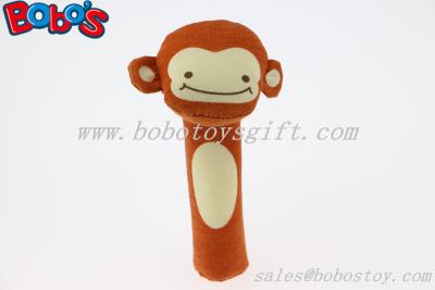 China Cute Sounding Plush Monkey Baby Sticks Soft Baby Toy for sale