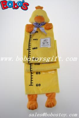 China Hang Baby Yellow Duck Height Measurement Plush Animal Growth Chart for sale