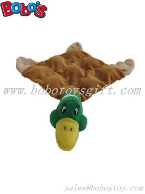 China 30cm squeaker pet toy plush tan duck with less stuffing for sale