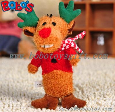 China Soft Plush Christmas Deer Animal Pet Toy For dog and Cat for sale