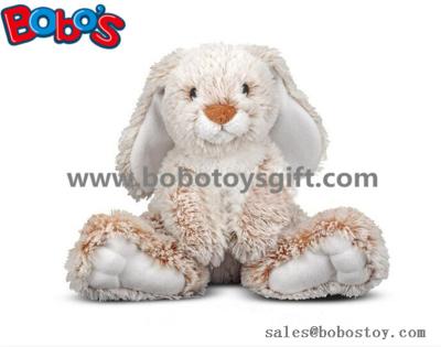 China 25cm Baby Plush Sitting Rabbit Animal Toy with Long Ears and Big Feet for sale