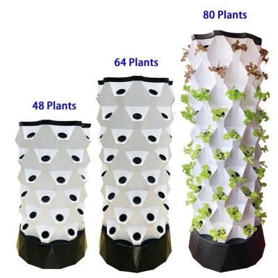 China Stable Structure Easily Assembled Aeroponics High Quality Vertical System Pineapple Hydroponic Tower for sale