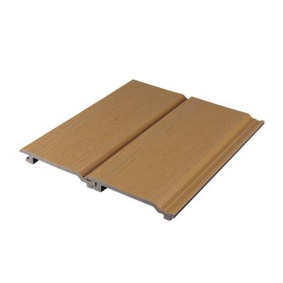 China Moisture-proof 145x20.5mm Exterior Floor WPC Cladding Panel For Park And Flat Surface Wall Board For Villa for sale