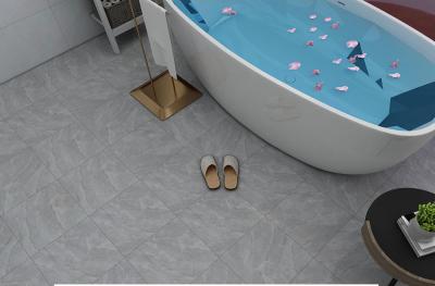 China Gray Floor Tile Ceramic Rustic Tiles For Living Room And Durable 40x40cm Glazed Matt Tile For Bathroom for sale