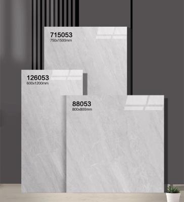 China Marble look Polished Surface Beige Glazed Porcelain Tiles And Firebrick Tile 750x1500mm For Bathroom And Office for sale