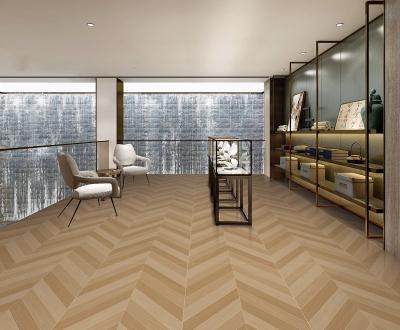 China Fishbone 600x1200mm Decorative Tiles Vintage Tiles And Indoor Wall Wood Look Porcelain Tile For Hotel for sale