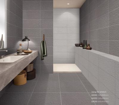 China Acid-Resistance Gray Tile And Exterior Wall 300x600mm Full Body Porcelain Tiles For Rebuilding And Bathroom for sale