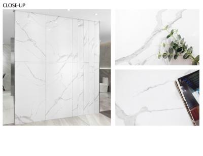 China Glazed Polished Carrara Marble Tile 600x1200mm Porcelain Floor And Wall Tile for sale