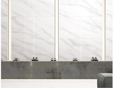 China SGS Soncap Full Body Porcelain Tiles Polished White 3d Inkjet Glazed 450X900mm for sale