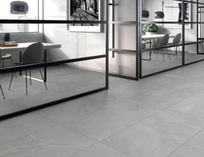 China 31KG/box 10mm Grey Anti Slip Tiles , 4Pcs Decorative Porcelain Floor Tiles for sale