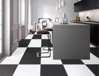 China PRIMERA 9.5mm Full Body Porcelain Tiles Matt Rough Black White Floor 600x600mm for sale