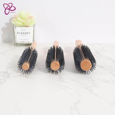 China DanAo Comfortable Healthy Comb 387(M)-B1 woden Hair Comb Hair Brushes For Women Detangling Natural Nylon Heat Resistant Sharp Tail for sale