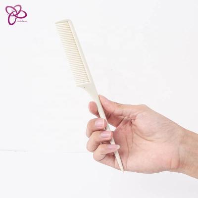 China Comfortable Healthy Wholesale Comb DanAo HAS-142 Barber Supplies Beard Comb Wide Teeth Salon Styling Tools Bekelite Material White for sale