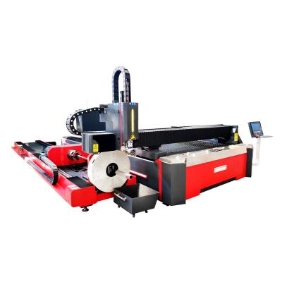 China Flats and Pipes Low Maintenance Cost Water Cooled Metal Processing Industry 1000W Fiber Laser Cutting Machine for sale