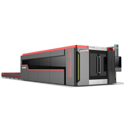 China Laser CUTTING SUDA FG-6020 high power 6kw cfiber laser cutting machine with included cover and exchange table for sale