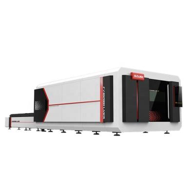 China Laser CUTTING SUDA FV Series 6020DH Heavy Duty High Power Fiber Laser Cutting Machine with Full Cover and Included Exchange Table for sale