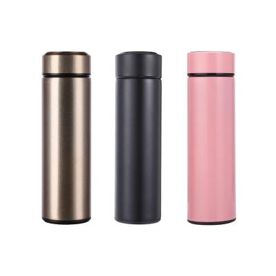 China 500Ml Business Temperature Display Insulation Bottle Thermos Mug Smart Led Smart Stainless Steel Bottle for sale