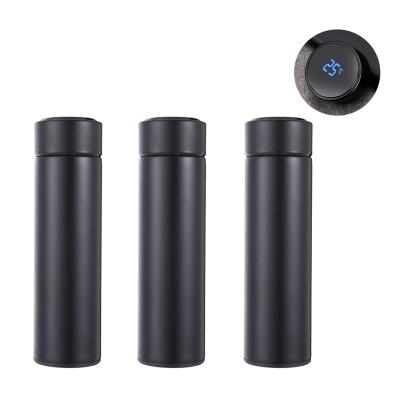 China 500ml Business Stainless Steel Vacuum Cup LED Touch Screen Temperature Smart Water Bottle Stainless Steel Thermos Flask for sale