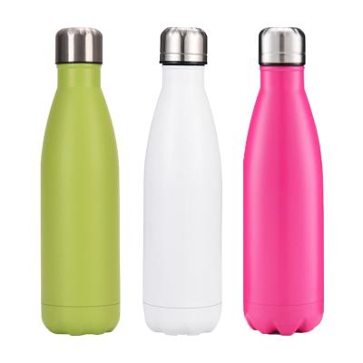 China Amazon Sustainable Hot Steel Bottle Double Wall Vacuum Insulated Sublimation Blanks Stainless Steel Water Bottle Cola Shaped Water Bottle for sale