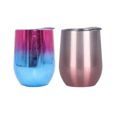 China Best Sustainable Selling Custom Double Wall Stainless Steel Wine Travel Tumbler UV PRINTING Mug for sale