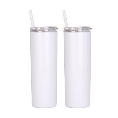 China Stock 20oz Leak Free Double Wall Insulated Sublimation Ready Viable Proof BPA Masks Lean Tumbler With Straw for sale