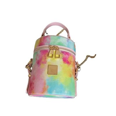 China Famous Brands Women Handbags and Purses High Quality Mini Carteras Tie Dye Tote Bucket Lady Bags Designer Hot Sale Handbags for sale