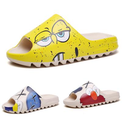 China New Lightweight Yeezy Summer Kids Shoes EVA Beach Cartoon Slippers Slides Sponge Lead Slippers Indoor Bedroom Slippers For Boys Girls Yeezy for sale