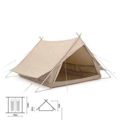 China Hot Selling New Hotel Goods Waterproof Luxury Waterproof Glamping Tents Diagonal Tying Type Camping Outdoor Family Tent for sale