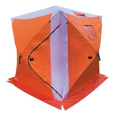 China Portable 210D Oxford Cloth 3-4 People Heat Insulation Carp Winter Ice Bivvy Fishing Warm Automatic Shelter Tent Ice Fishing House for sale