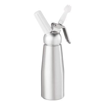 China 500ml Kitchen Eco-friendly Professional Portable Dessert Tools Aluminum Whipped Cream Dispenser Small Cream Canisters Whip Cream for sale