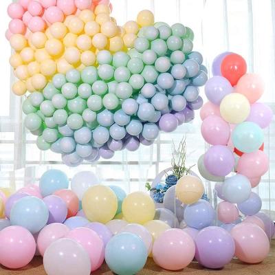 China Wholesale hintcan 12 inch 2.8g macaroon latex candy color latex balloons for baby birthday party decoration suppliers for sale